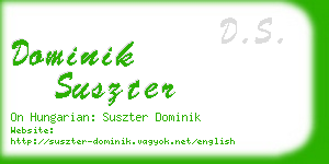 dominik suszter business card